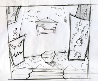 Drawn Game Concept Sketch 3