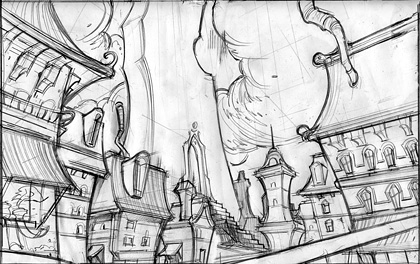 Drawn Game Concept Sketch 5
