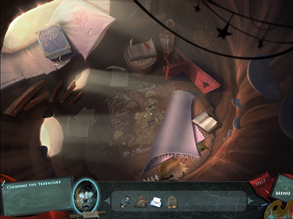 Cleaning the Treehouse Screenshot from Drawn: The Painted Tower Game