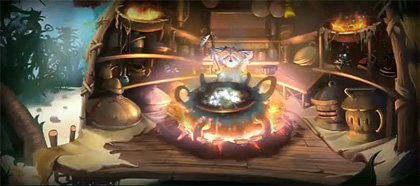 The Witch Doctor Screenshot from Drawn: The Painted Tower Sizzle Reel