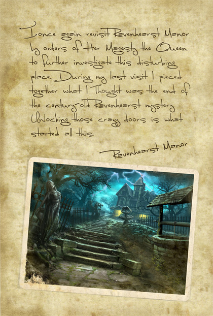 Return to Ravenhearst Lost Journal - Page 1