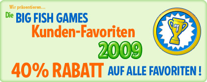 Die Big Fish Games Kunden-Favoriten 2009